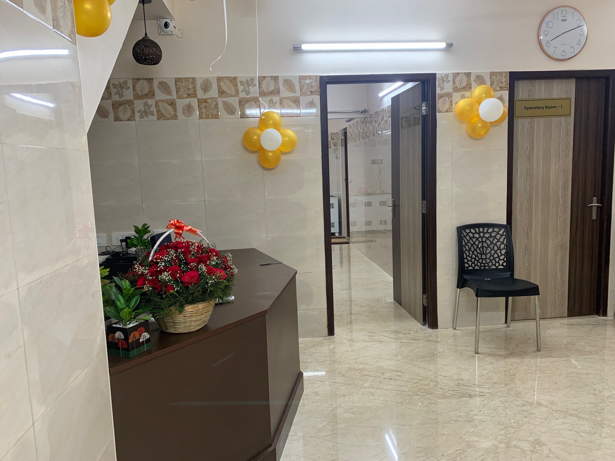 Reception area at Ray Dentistry Mogappair Chennai
